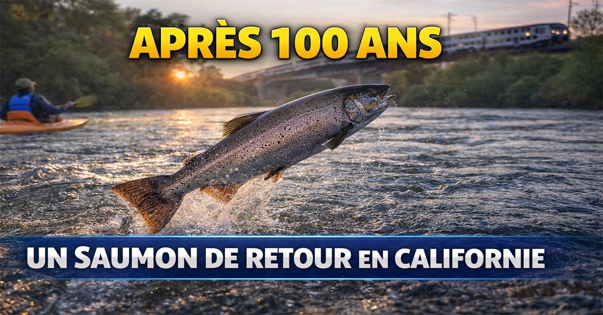 Une première en 100 ans : un saumon chinook revient dans sa rivière natale en Californie