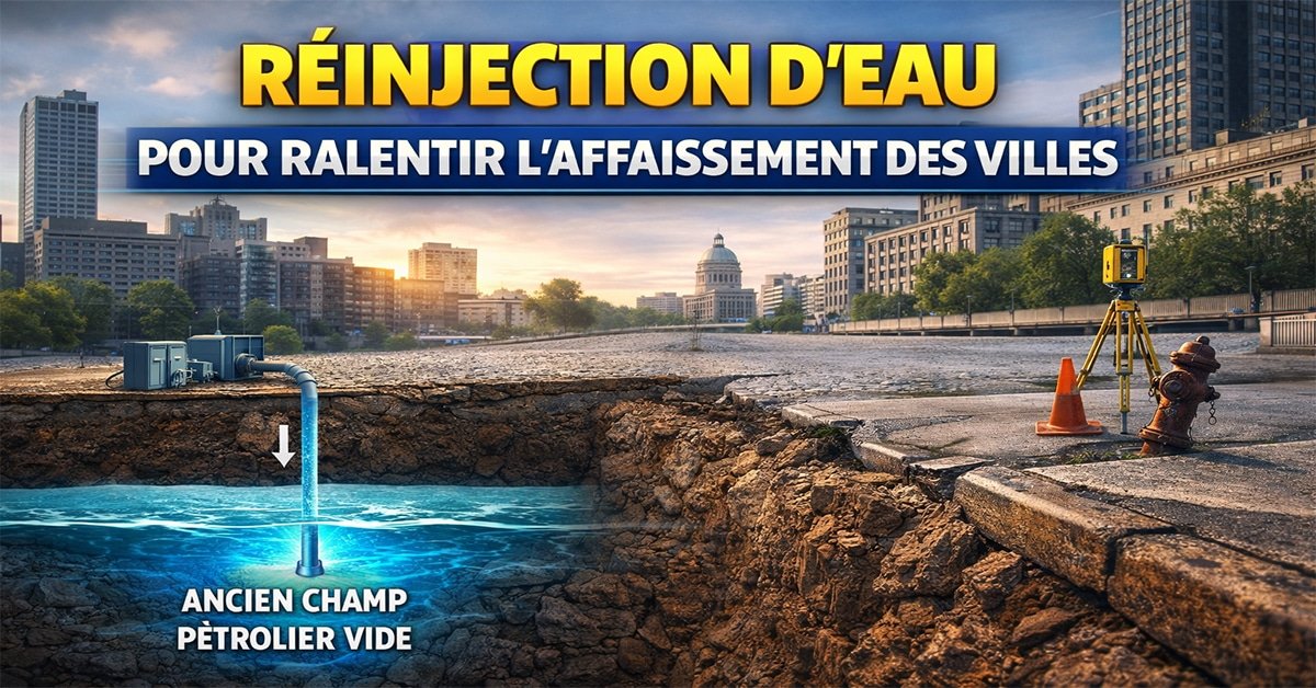 En réinjectant de l’eau dans d’anciens champs pétroliers, des ingénieurs ralentissent l’affaissement de certaines grandes villes