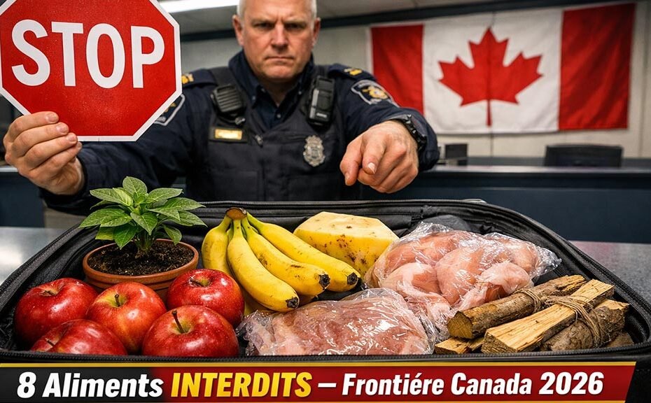 Canada 2026 : Voici les 8 Aliments Formellement Interdits à la Frontière