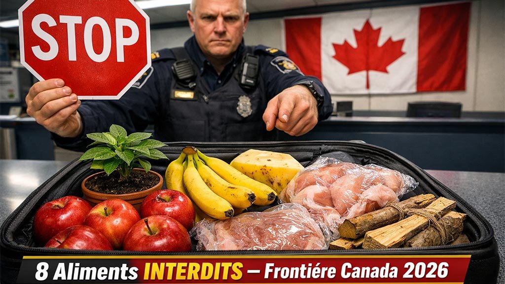 Canada 2026 : Voici les 8 Aliments Formellement Interdits à la Frontière
