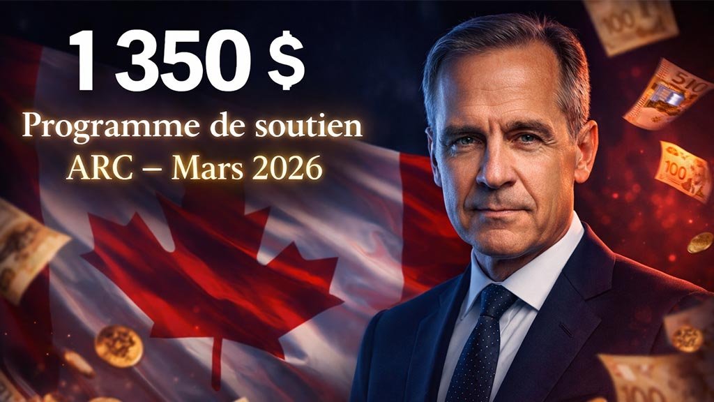 Le programme de soutien de 1350 $ offert par l’ARC en mars 2026 : Vérifiez sans tarder votre admissibilité et les dates de versement