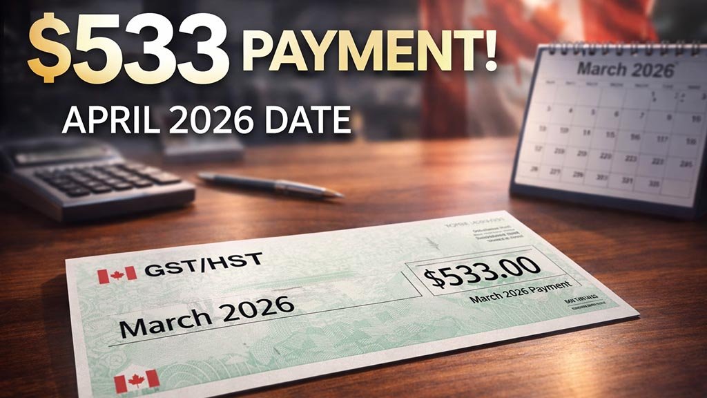 Paiement du crédit TPS/TVH de 533 $ prévu pour mars 2026 — Voici la date de dépôt