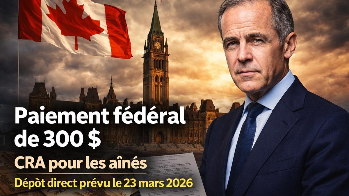 Versement de 300 $ de la CRA pour les Aînés : Dépôt Direct Confirmé le 23 Mars 2026