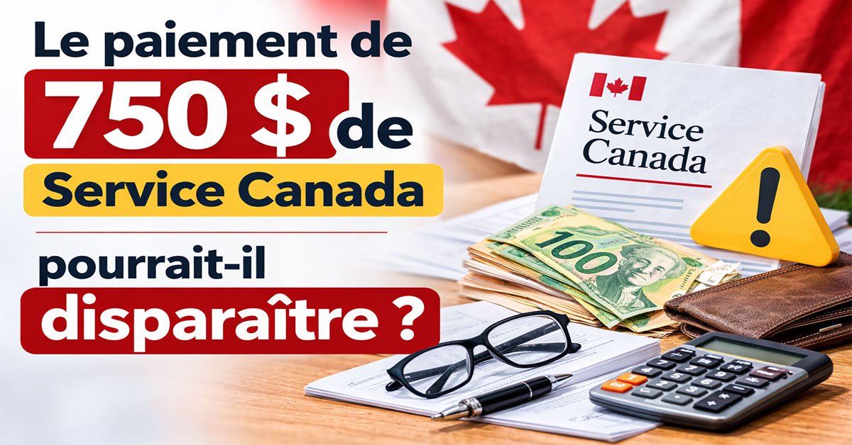 Le paiement de 750 $ de Service Canada pourrait-il disparaître ?