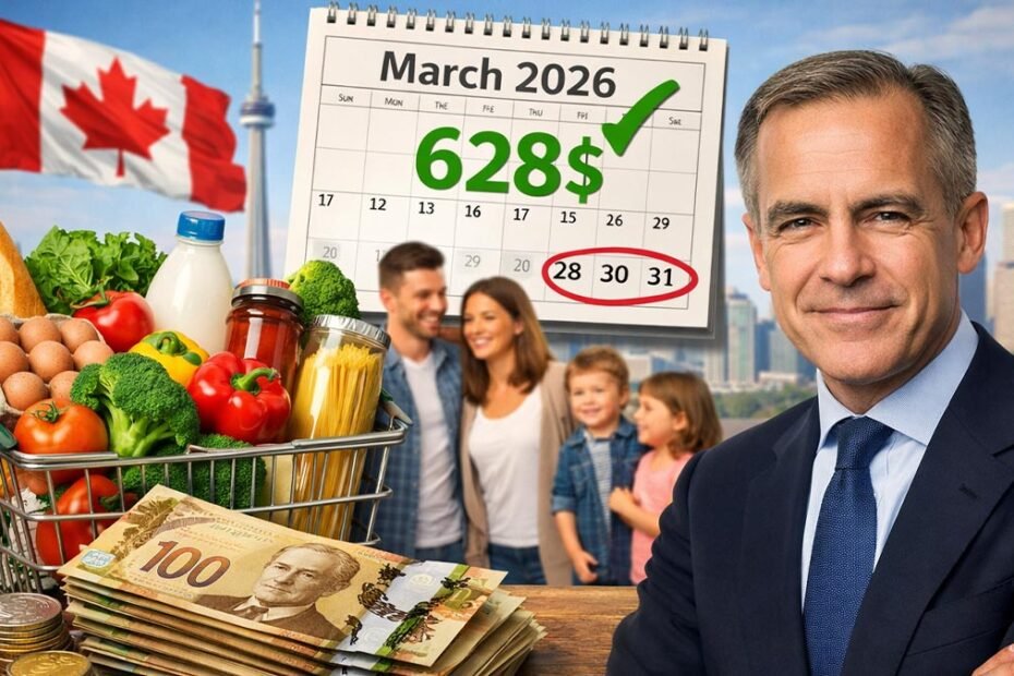 Remboursement épicerie de 628 $ confirmé pour mars 2026 : ce que les Canadiens doivent savoir