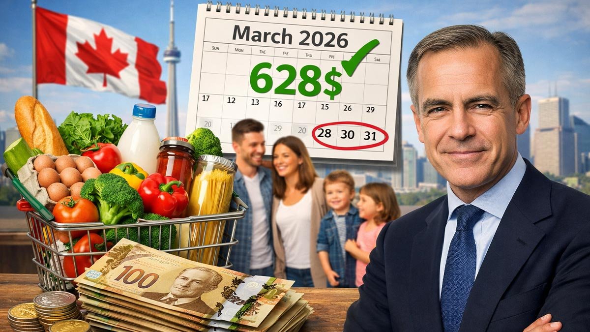 Remboursement épicerie de 628 $ confirmé pour mars 2026 : ce que les Canadiens doivent savoir